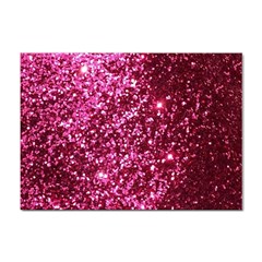 Pink Glitter Sticker A4 (10 Pack) by Amaryn4rt