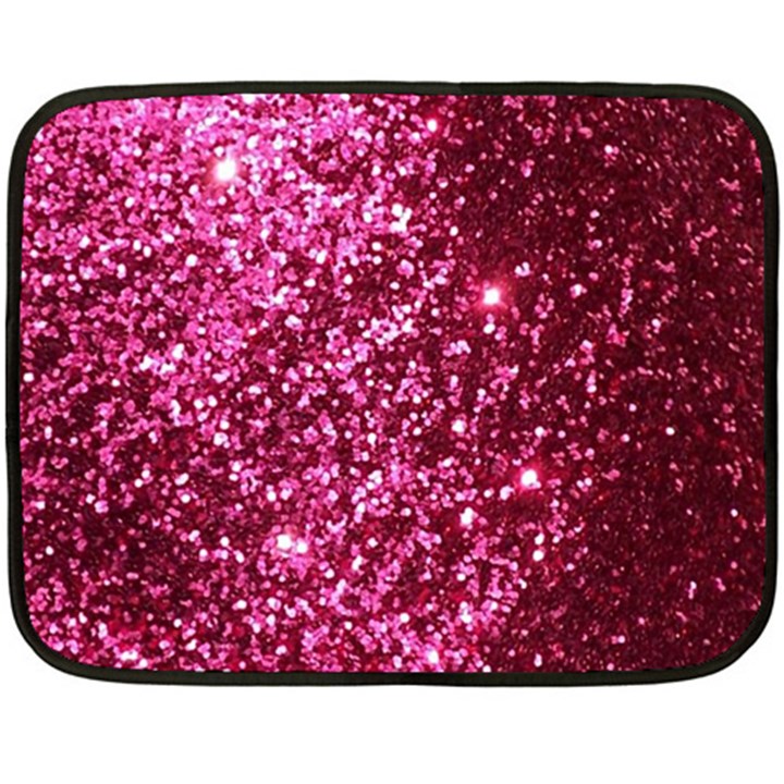 Pink Glitter Fleece Blanket (Mini)