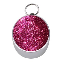 Pink Glitter Mini Silver Compasses by Amaryn4rt