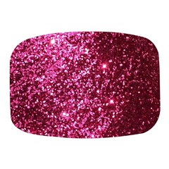 Pink Glitter Mini Square Pill Box by Amaryn4rt