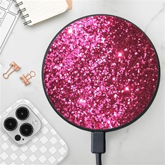 Pink Glitter Wireless Fast Charger(black) by Amaryn4rt