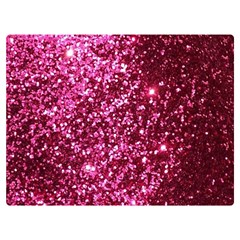 Pink Glitter Two Sides Premium Plush Fleece Blanket (extra Small) by Amaryn4rt