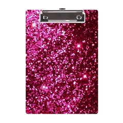 Pink Glitter A5 Acrylic Clipboard by Amaryn4rt