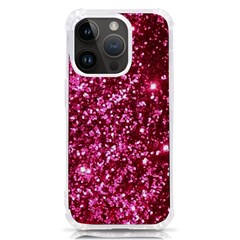 Pink Glitter Iphone 14 Pro Tpu Uv Print Case by Amaryn4rt