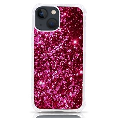 Pink Glitter Iphone 13 Mini Tpu Uv Print Case by Amaryn4rt