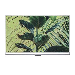 Botanical Tropical Motif Photo Art Business Card Holder