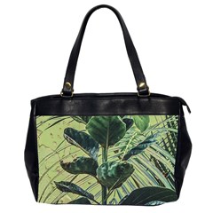 Botanical Tropical Motif Photo Art Oversize Office Handbag (2 Sides) by dflcprintsclothing