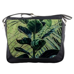 Botanical Tropical Motif Photo Art Messenger Bag by dflcprintsclothing