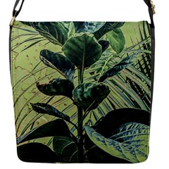 Botanical Tropical Motif Photo Art Flap Closure Messenger Bag (s) by dflcprintsclothing