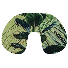 Botanical Tropical Motif Photo Art Travel Neck Pillow by dflcprintsclothing