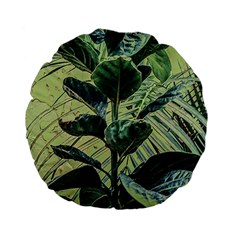 Botanical Tropical Motif Photo Art Standard 15  Premium Flano Round Cushions by dflcprintsclothing