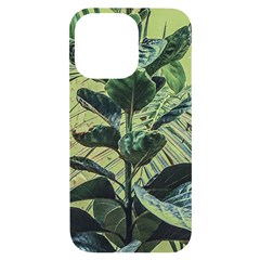 Botanical Tropical Motif Photo Art Iphone 14 Pro Max Black Uv Print Case by dflcprintsclothing