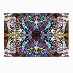  Violet Symmetry Postcards 5  X 7  (pkg Of 10) by kaleidomarblingart