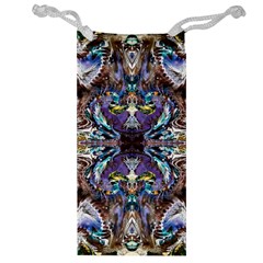  Violet Symmetry Jewelry Bag by kaleidomarblingart