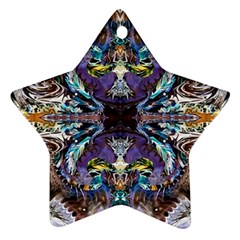  Violet Symmetry Star Ornament (two Sides) by kaleidomarblingart