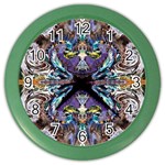  violet symmetry Color Wall Clock Front