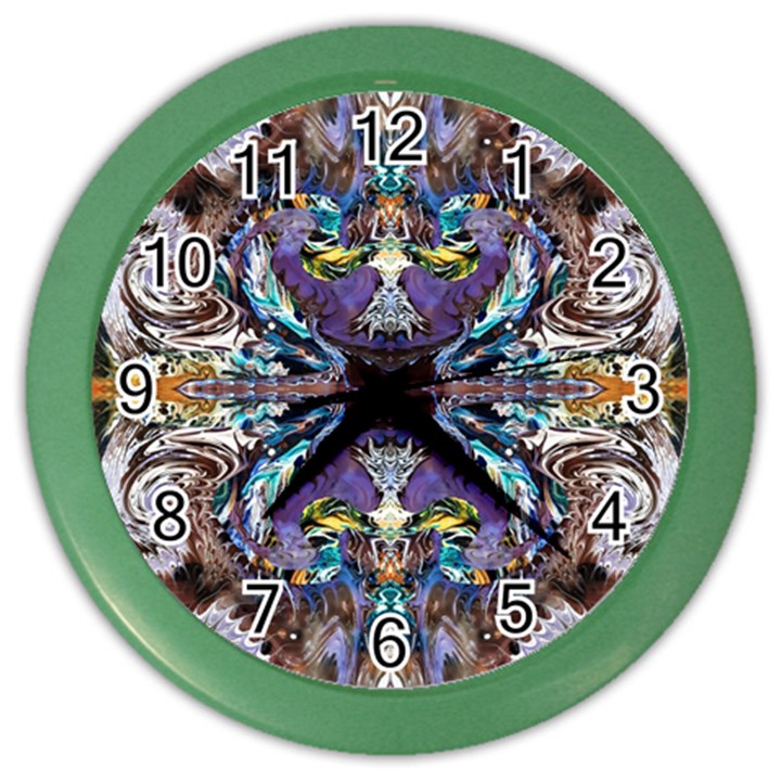  violet symmetry Color Wall Clock