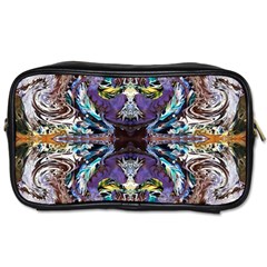  Violet Symmetry Toiletries Bag (one Side) by kaleidomarblingart