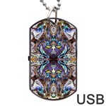  violet symmetry Dog Tag USB Flash (One Side) Front