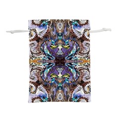  Violet Symmetry Lightweight Drawstring Pouch (s) by kaleidomarblingart