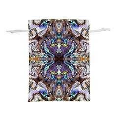  Violet Symmetry Lightweight Drawstring Pouch (l) by kaleidomarblingart