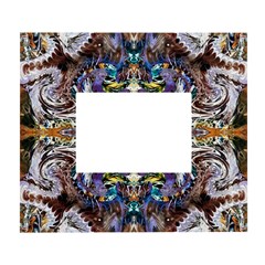  Violet Symmetry White Wall Photo Frame 5  X 7  by kaleidomarblingart