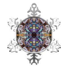  Violet Symmetry Metal Small Snowflake Ornament