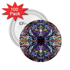  Violet Symmetry 2 25  Buttons (100 Pack)  by kaleidomarblingart