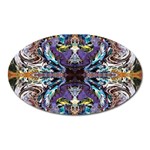  violet symmetry Oval Magnet Front