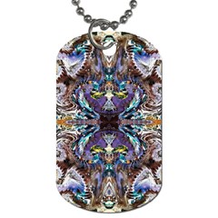  Violet Symmetry Dog Tag (one Side) by kaleidomarblingart