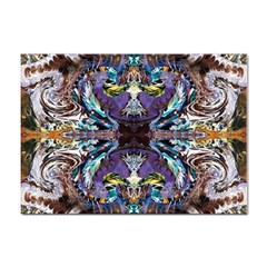  Violet Symmetry Sticker A4 (10 Pack) by kaleidomarblingart