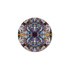  Violet Symmetry Golf Ball Marker (10 Pack) by kaleidomarblingart