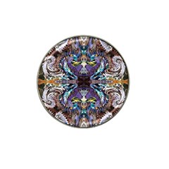  Violet Symmetry Hat Clip Ball Marker (10 Pack) by kaleidomarblingart