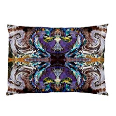  Violet Symmetry Pillow Case by kaleidomarblingart