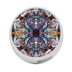  Violet Symmetry 4-port Usb Hub (one Side) by kaleidomarblingart