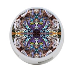  Violet Symmetry 4-port Usb Hub (two Sides) by kaleidomarblingart