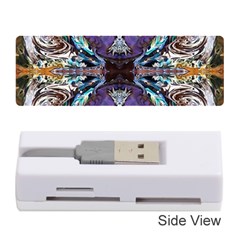  Violet Symmetry Memory Card Reader (stick) by kaleidomarblingart