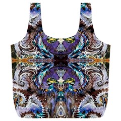  Violet Symmetry Full Print Recycle Bag (xxxl) by kaleidomarblingart