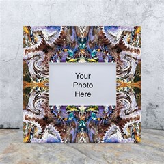  Violet Symmetry White Box Photo Frame 4  X 6  by kaleidomarblingart