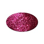 Pink Glitter Sticker (Oval) Front