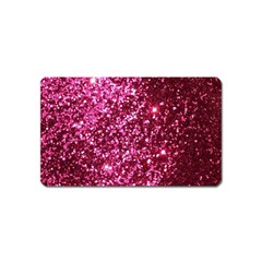 Pink Glitter Magnet (name Card) by Amaryn4rt