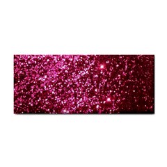 Pink Glitter Hand Towel by Amaryn4rt