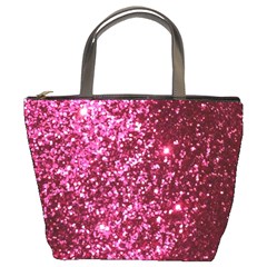 Pink Glitter Bucket Bag by Amaryn4rt