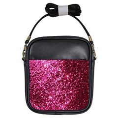 Pink Glitter Girls Sling Bag by Amaryn4rt