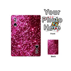 Pink Glitter Playing Cards 54 Designs (mini) by Amaryn4rt