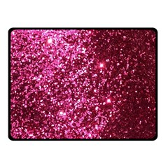 Pink Glitter Two Sides Fleece Blanket (small) by Amaryn4rt