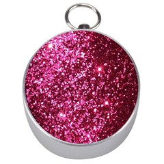 Pink Glitter Silver Compasses by Amaryn4rt