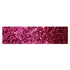 Pink Glitter Oblong Satin Scarf (16  X 60 ) by Amaryn4rt