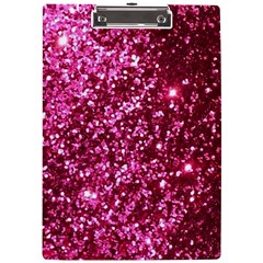 Pink Glitter A4 Acrylic Clipboard by Amaryn4rt