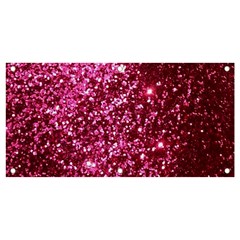 Pink Glitter Banner And Sign 4  X 2  by Amaryn4rt